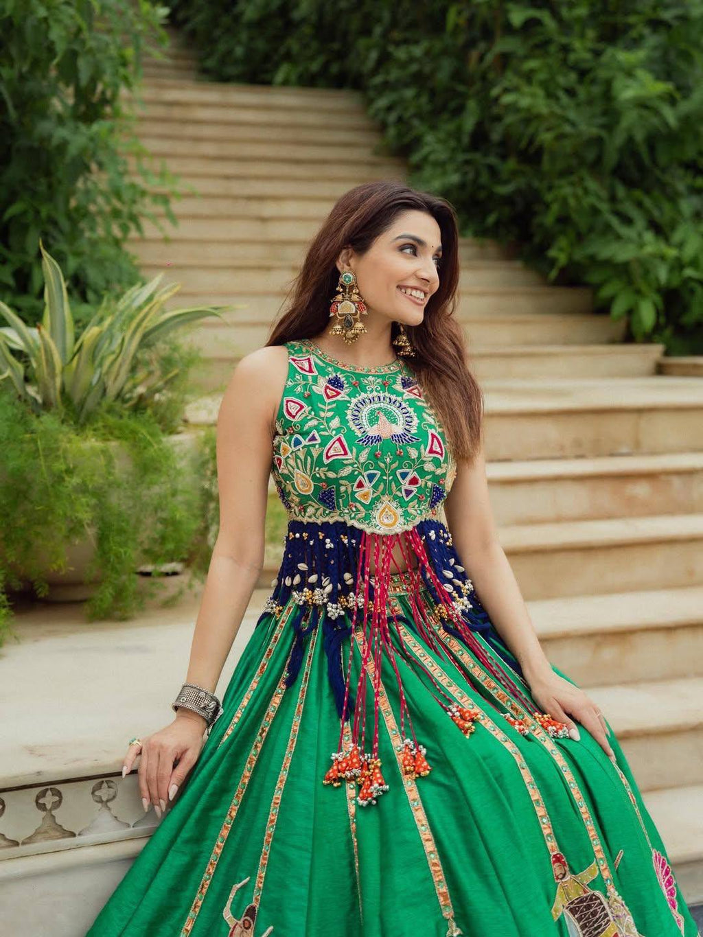 Sagnika Mirror Work Lehenga Choli