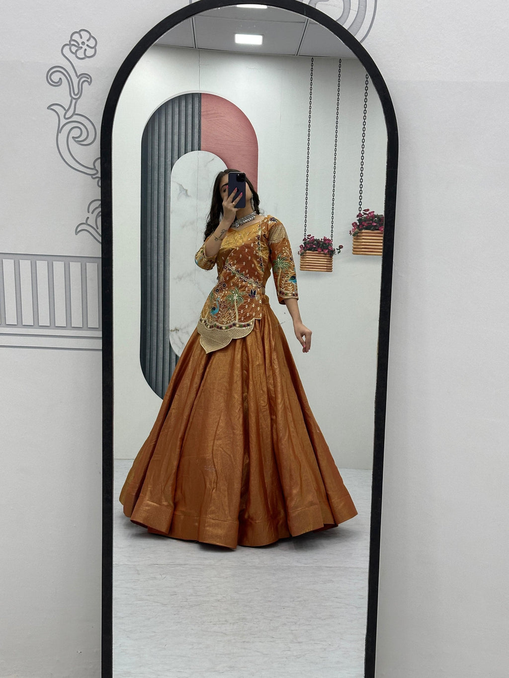 Kiara Pure Silk Satin Heavy Embroidery Lehenga Choli