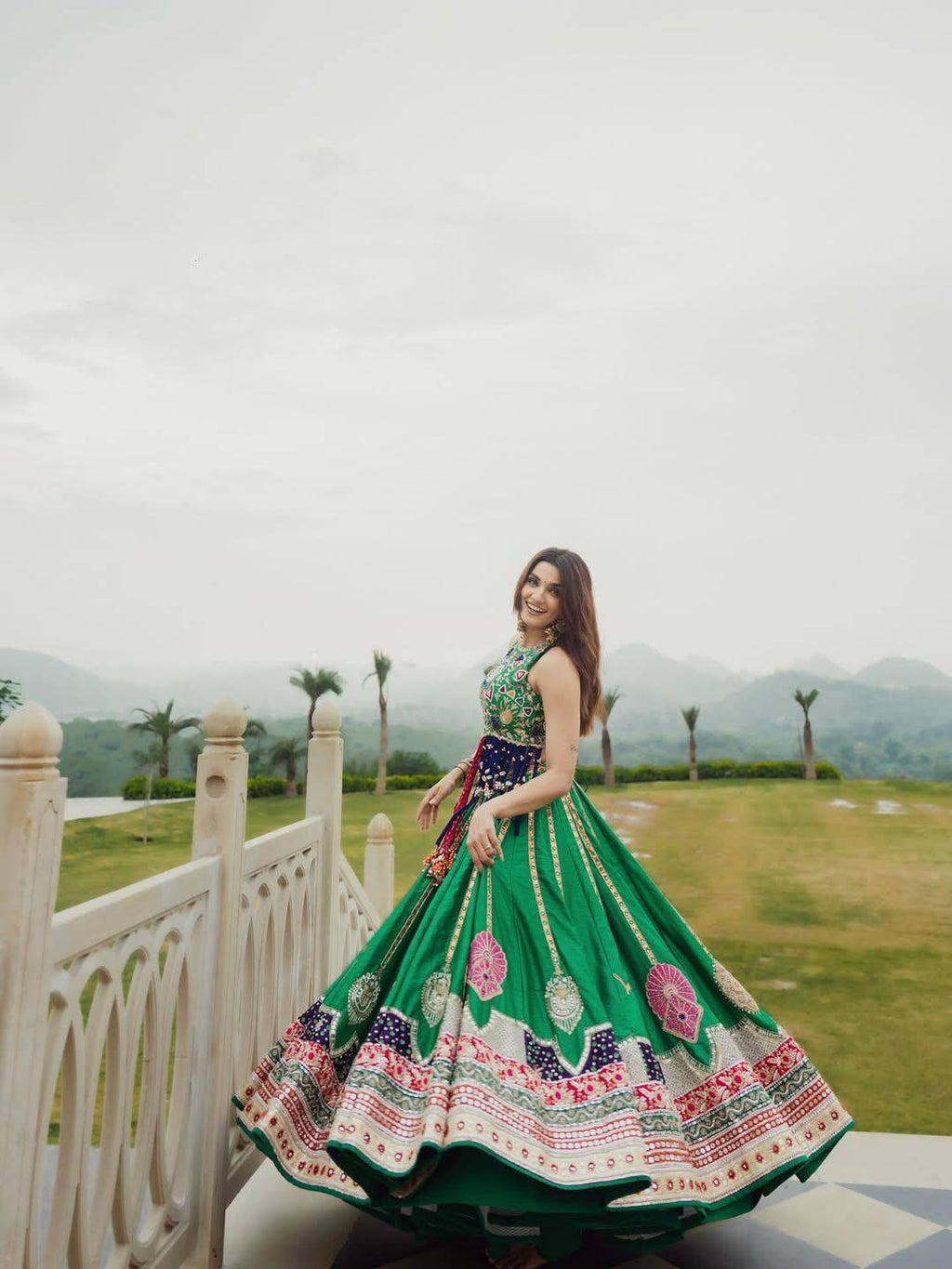 Sagnika Mirror Work Lehenga Choli