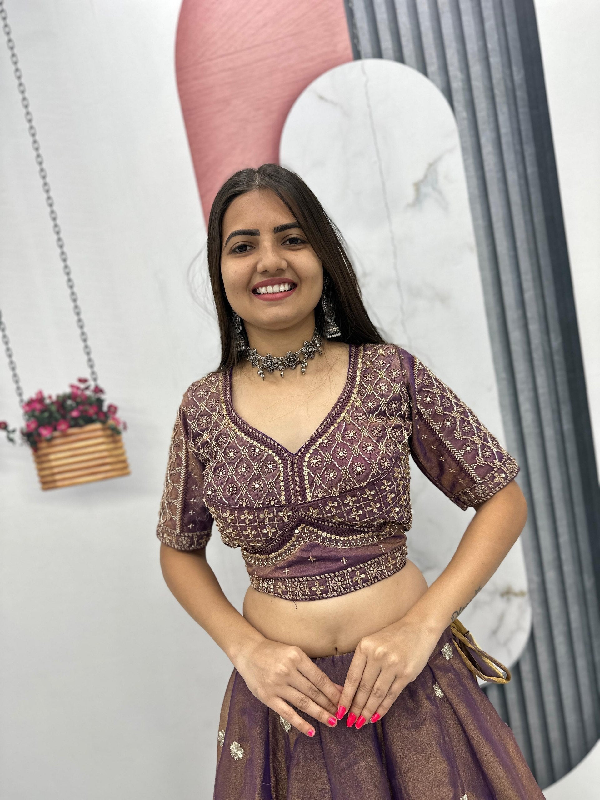 Tanvika Mosh Heavy Embroidery Lehenga Choli