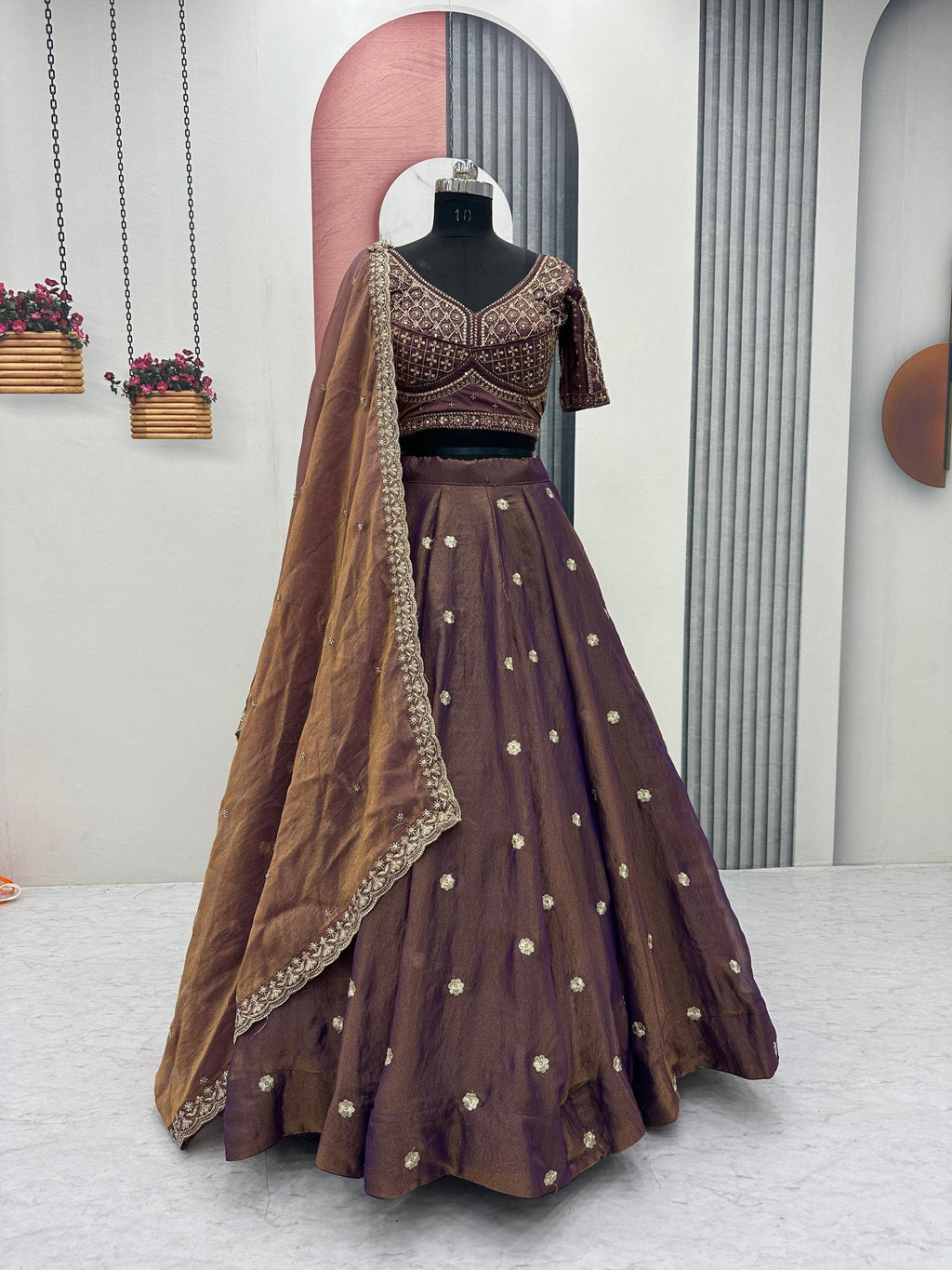 Tanvika Mosh Heavy Embroidery Lehenga Choli