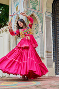 Mitali Pure Cotton Gamthi Work Lehenga Chol