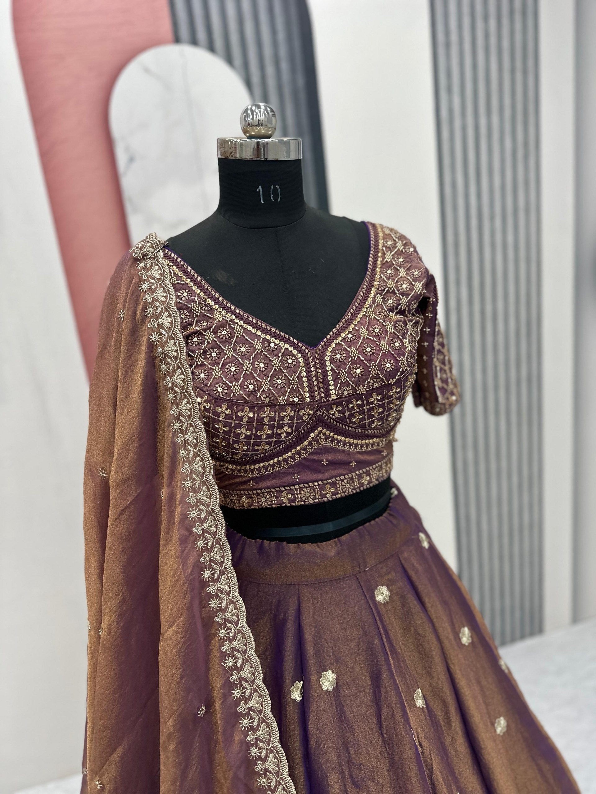 Tanvika Mosh Heavy Embroidery Lehenga Choli