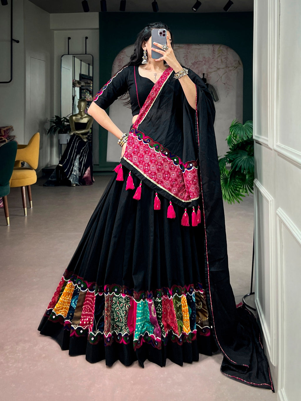 Kavya Khadi Cotton Lehenga
