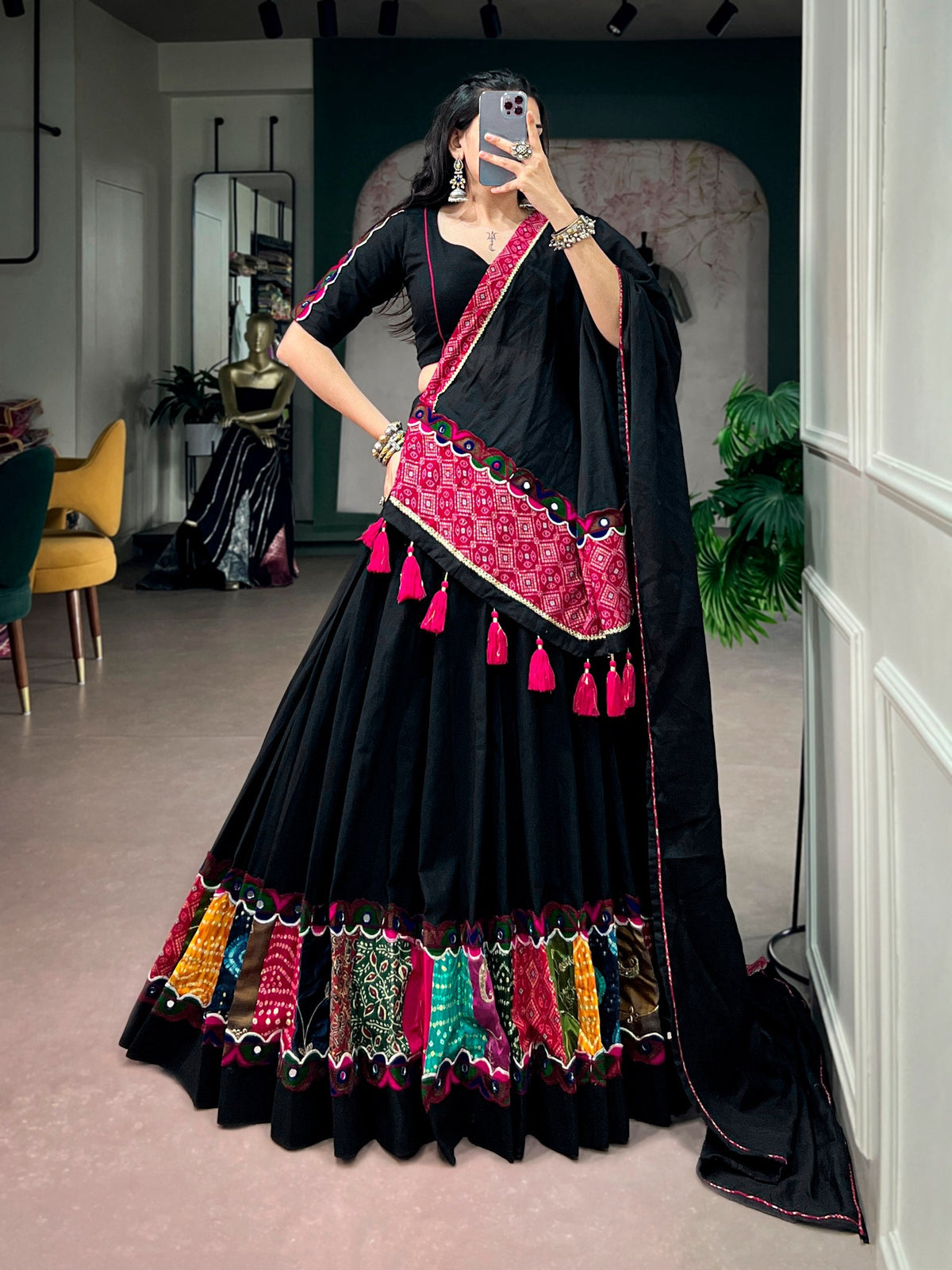 Kavya Khadi Cotton Lehenga