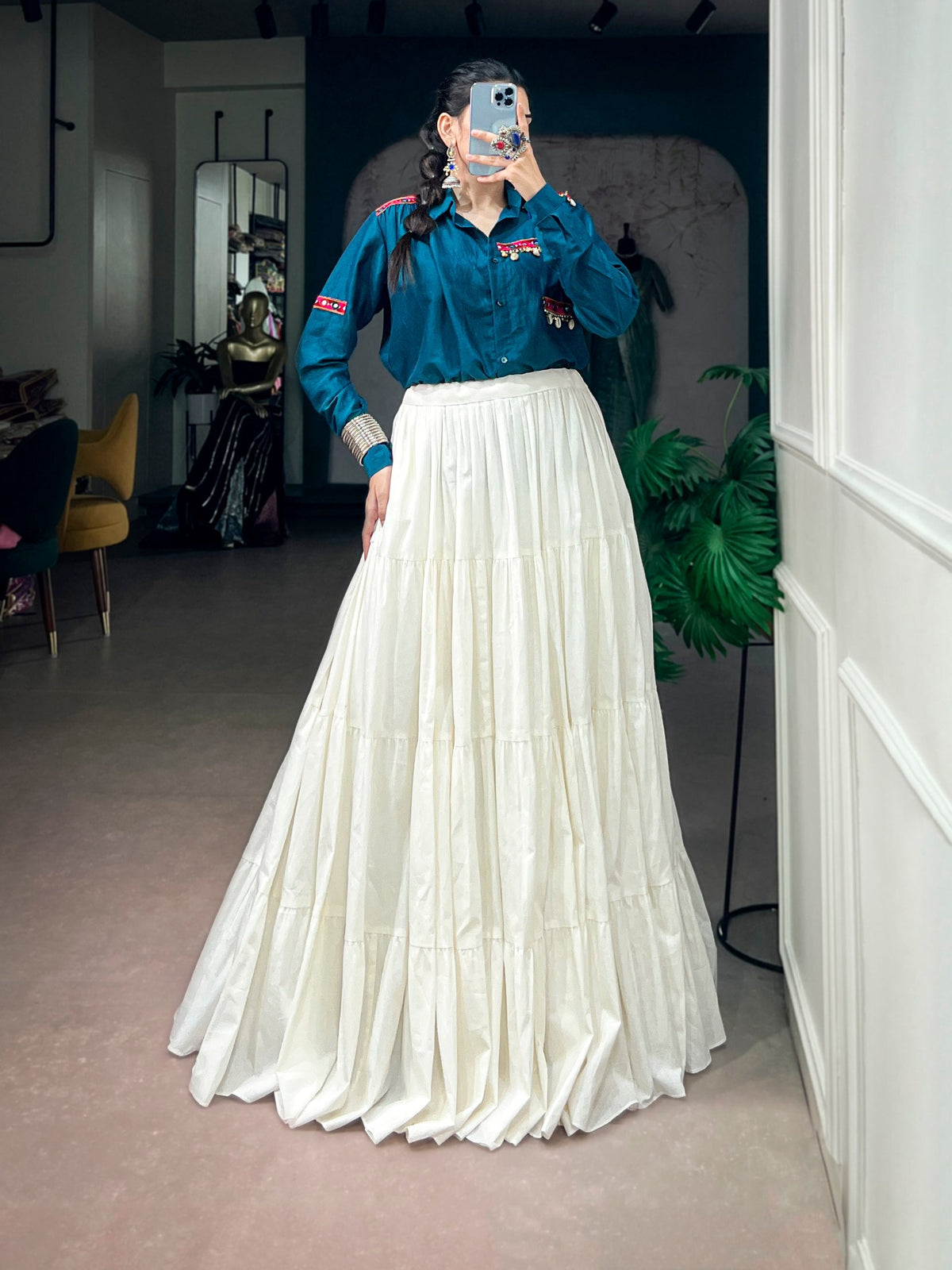 Meera Khadi Cotton Lehenga Choli