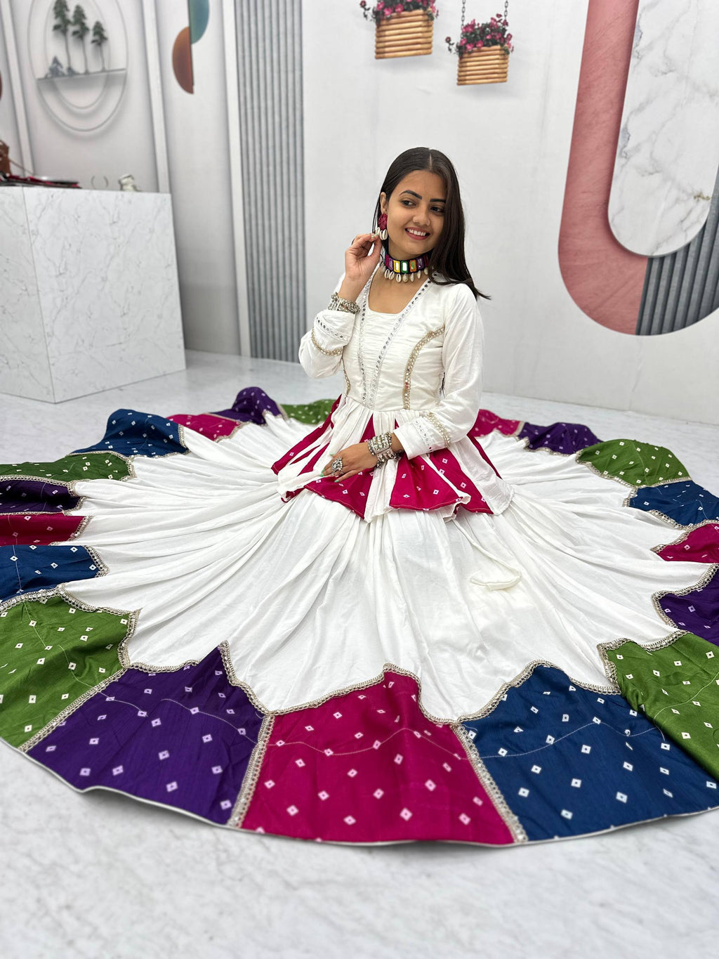 Avyanna Pure Cotton Kediyu Lehenga Choli