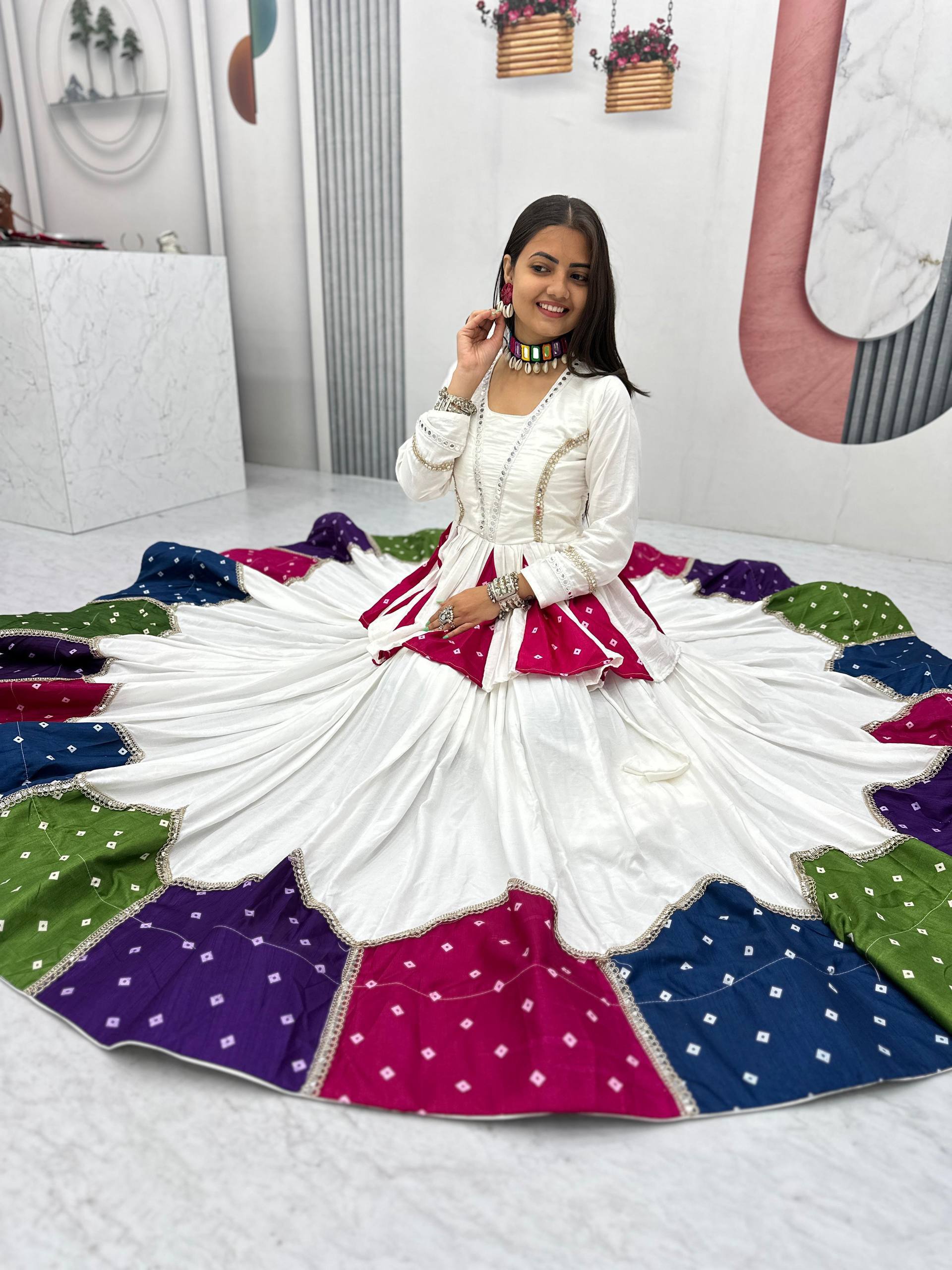 Avyanna Pure Cotton Kediyu Lehenga Choli