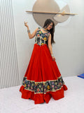Anvayika Silk Mirror Work Lehenga Choli