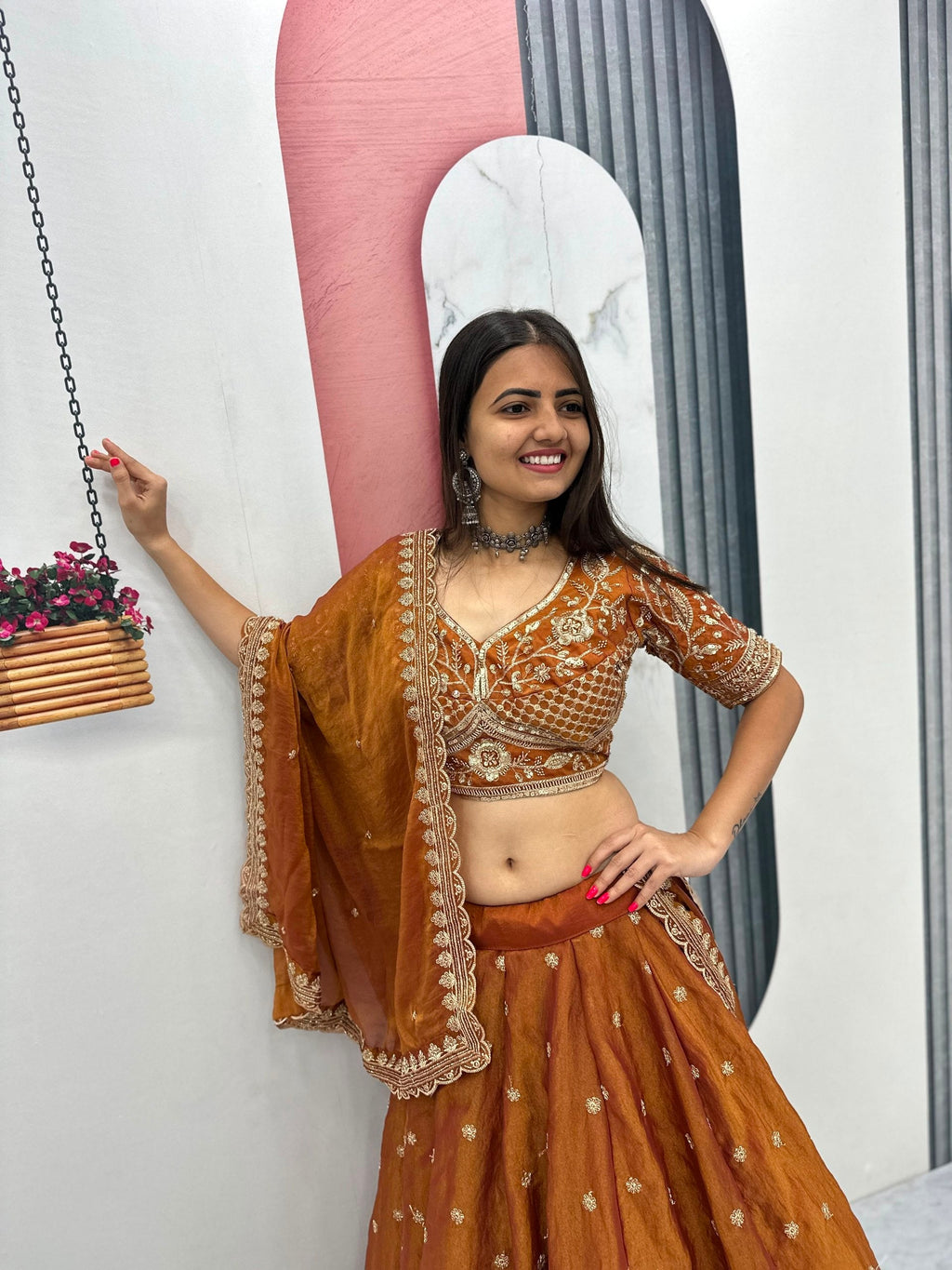 Aashrita Mosh Heavy Embroidery Sequin Lehenga Choli