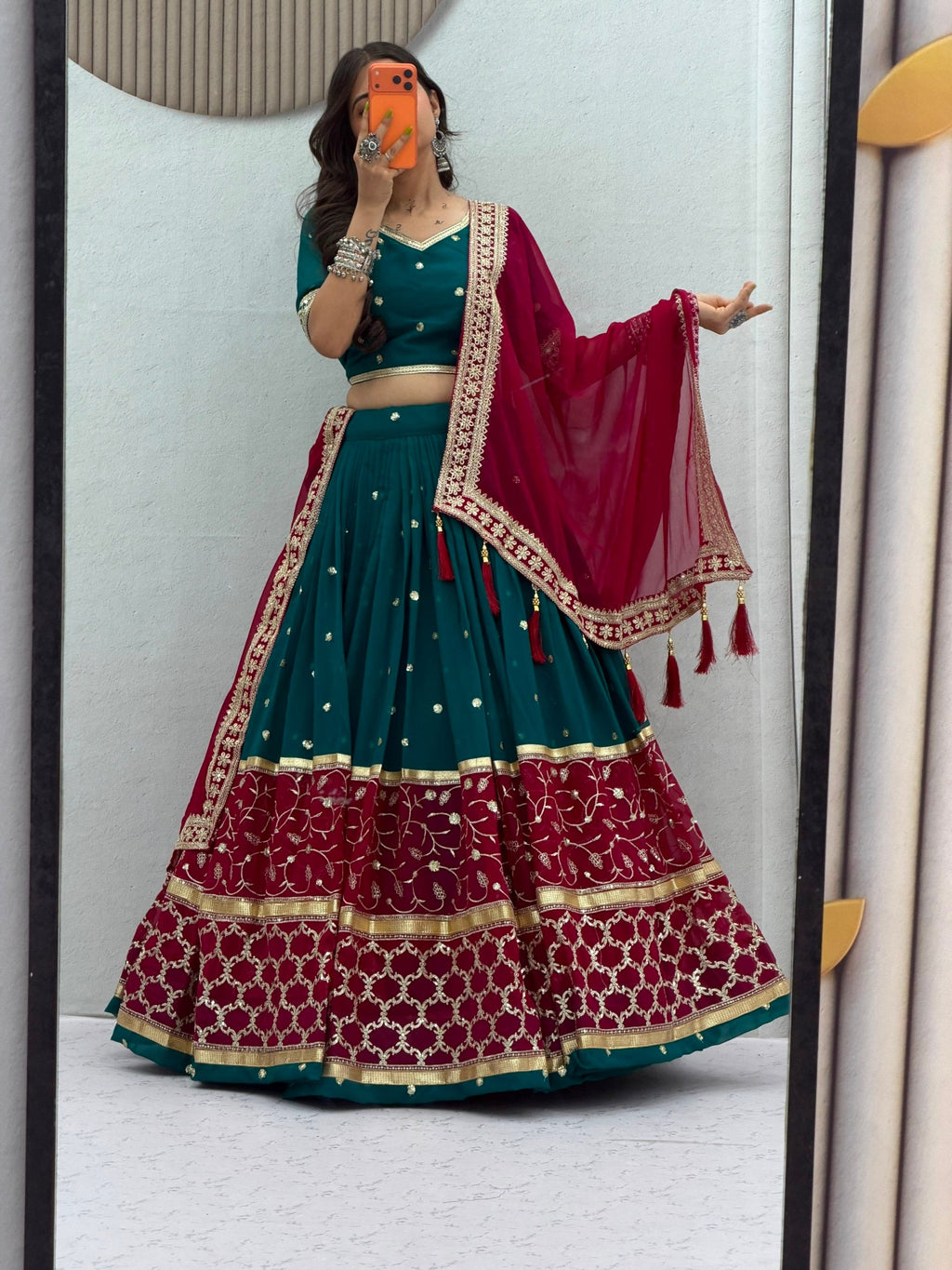 Inayaara Fox Georgette Embroidery Sequence Lehenga Choli