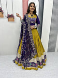 Vaishnavi Pure Cotton Embroidery Lace Lehenga Choli