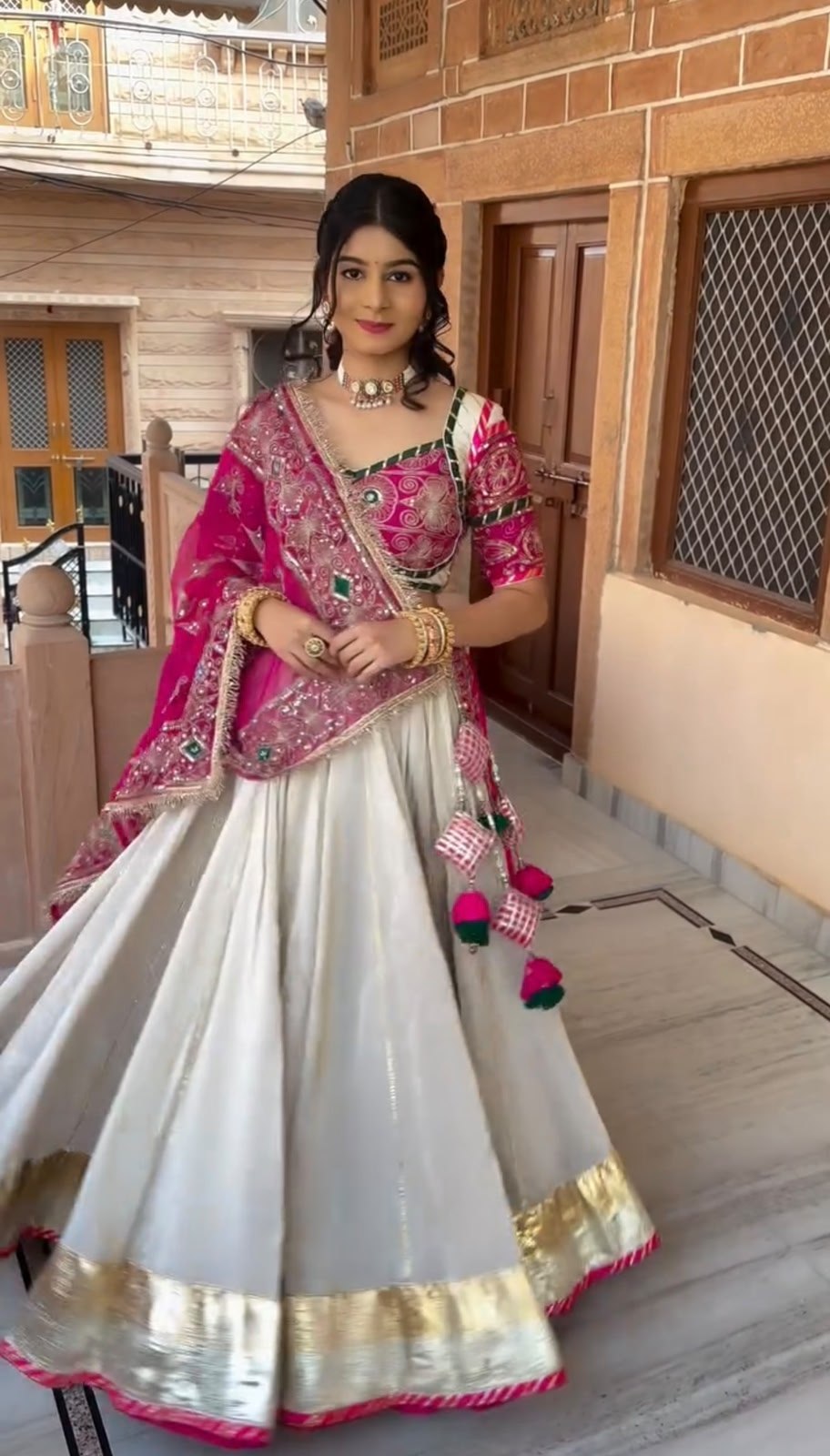 Mahika Roman Silk Heavy Embroidery Lehenga Choli