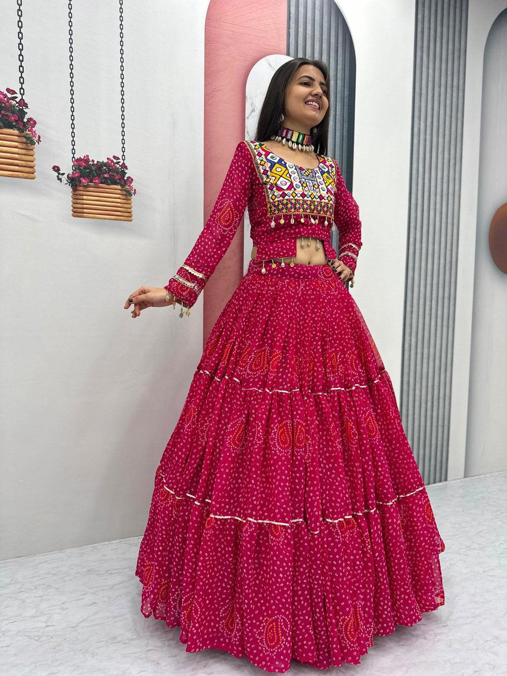 Tanishka Pure Fox Georgette Kodi Work Lehenga Choli