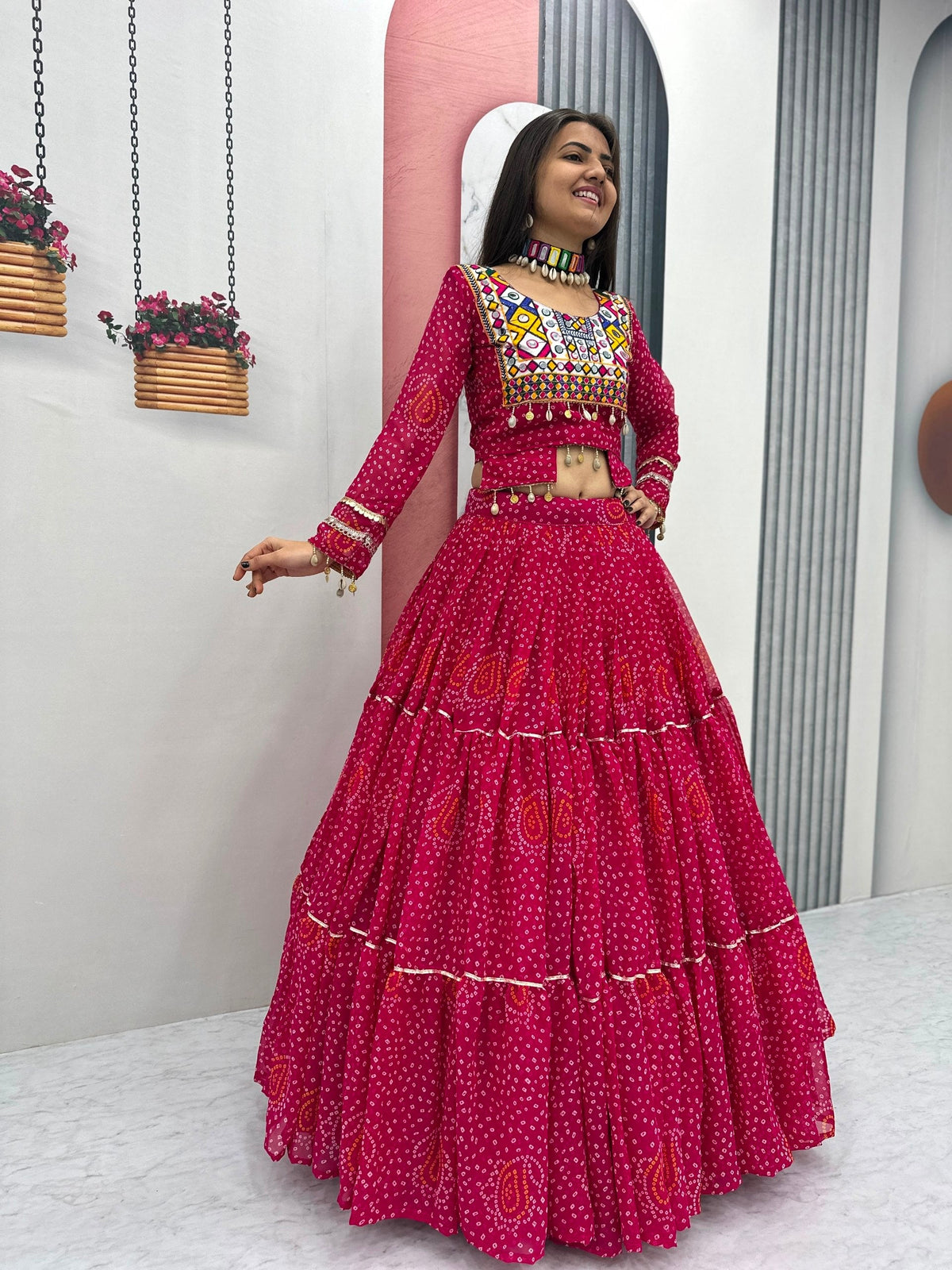Tanishka Pure Fox Georgette Kodi Work Lehenga Choli