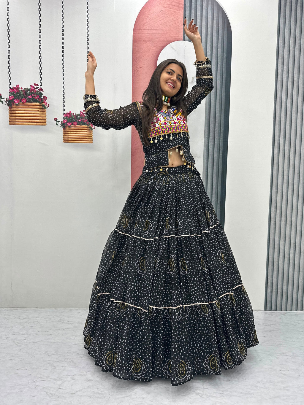 Tanishka Pure Fox Georgette Kodi Work Lehenga Choli