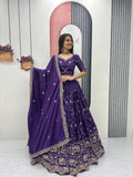 Mahira Crepe Silk Heavy Embroidery Lehenga Choli
