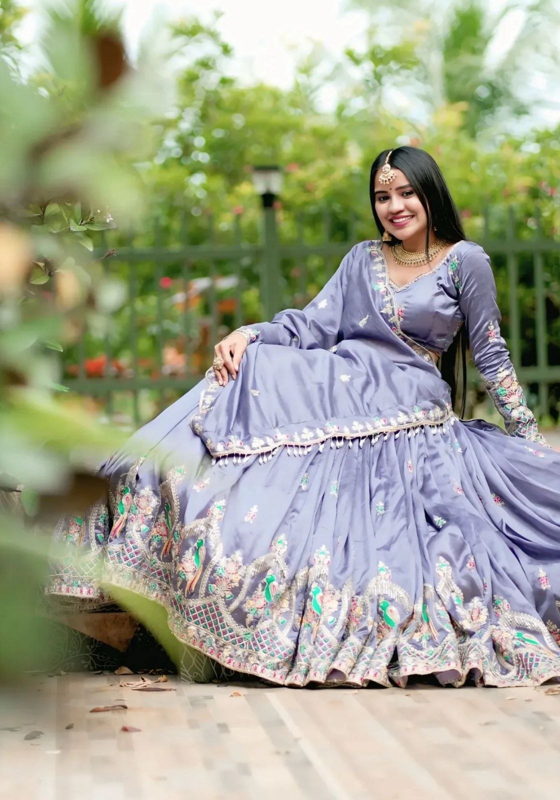 Saanviqa Chinon Coding Thread Work Lehenga Choli