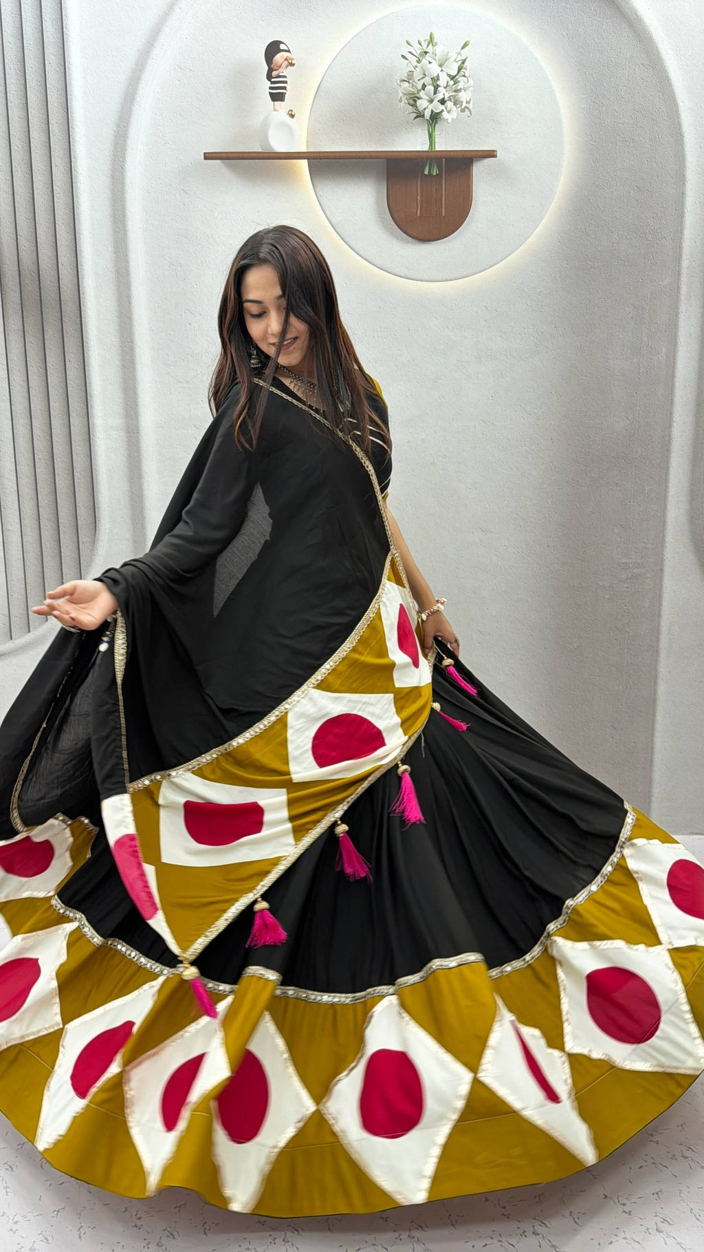 Tanirika Pure Cotton Gota Patti Lehenga Choli
