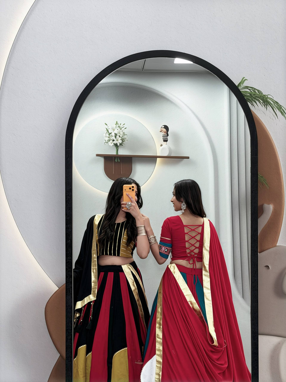Dhriti Pure Cotton Gamthi Lehenga Choli