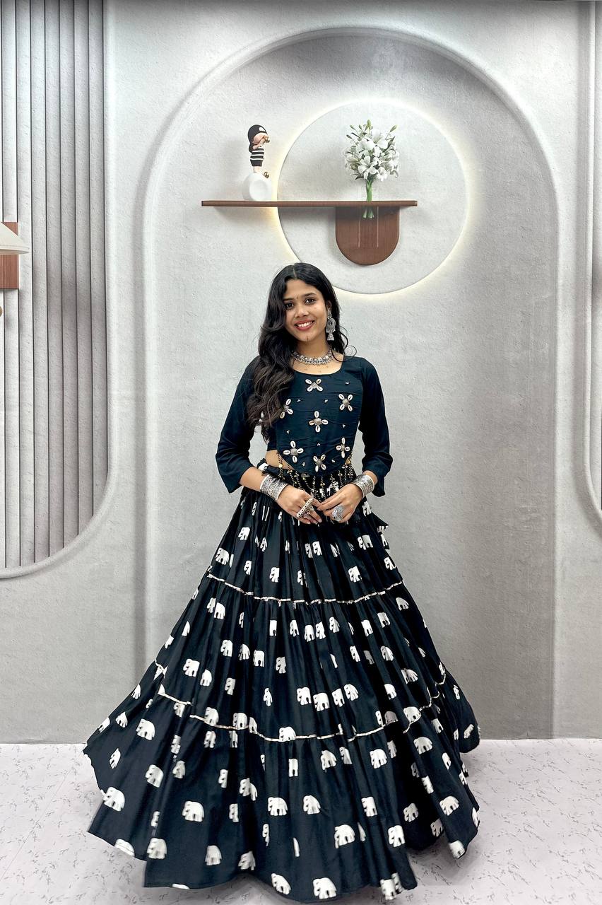 Kritika Pure Cotton Kodi Work Lehenga Choli