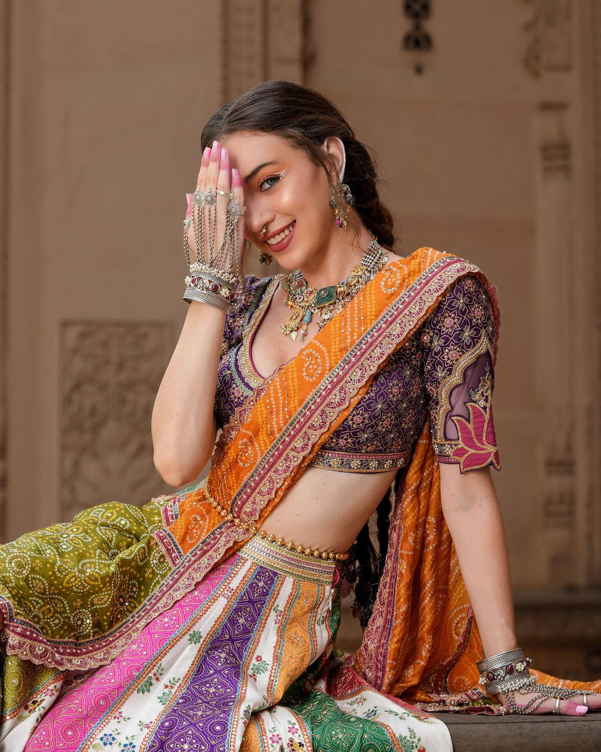 LISHARA MIRROR WORK LEHENGA