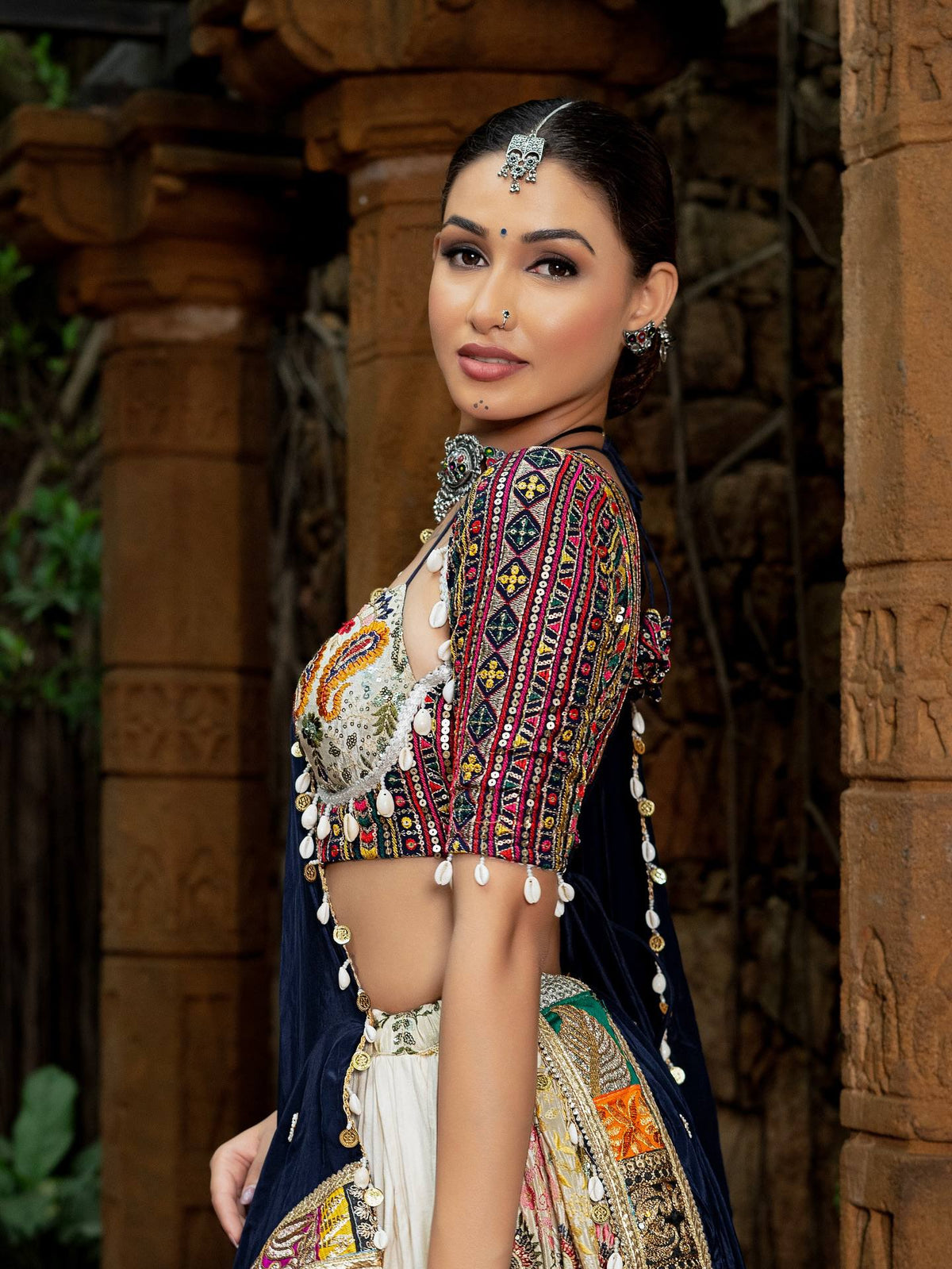 AAYATRANG MIRROR WORK LEHENGA