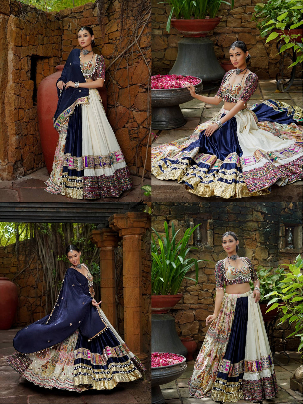 AAYATRANG MIRROR WORK LEHENGA