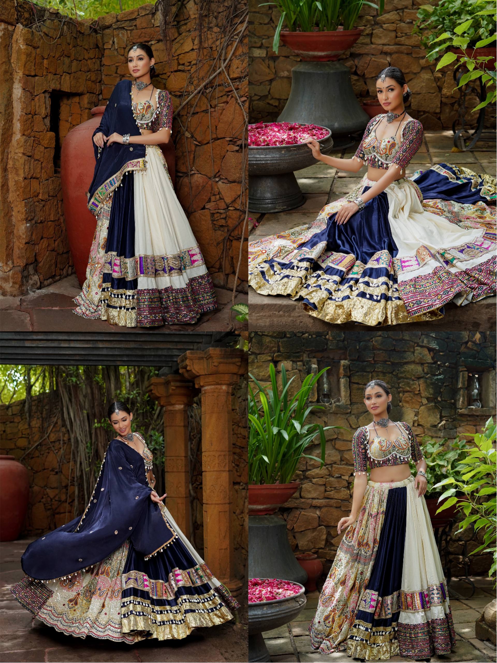 AAYATRANG MIRROR WORK LEHENGA