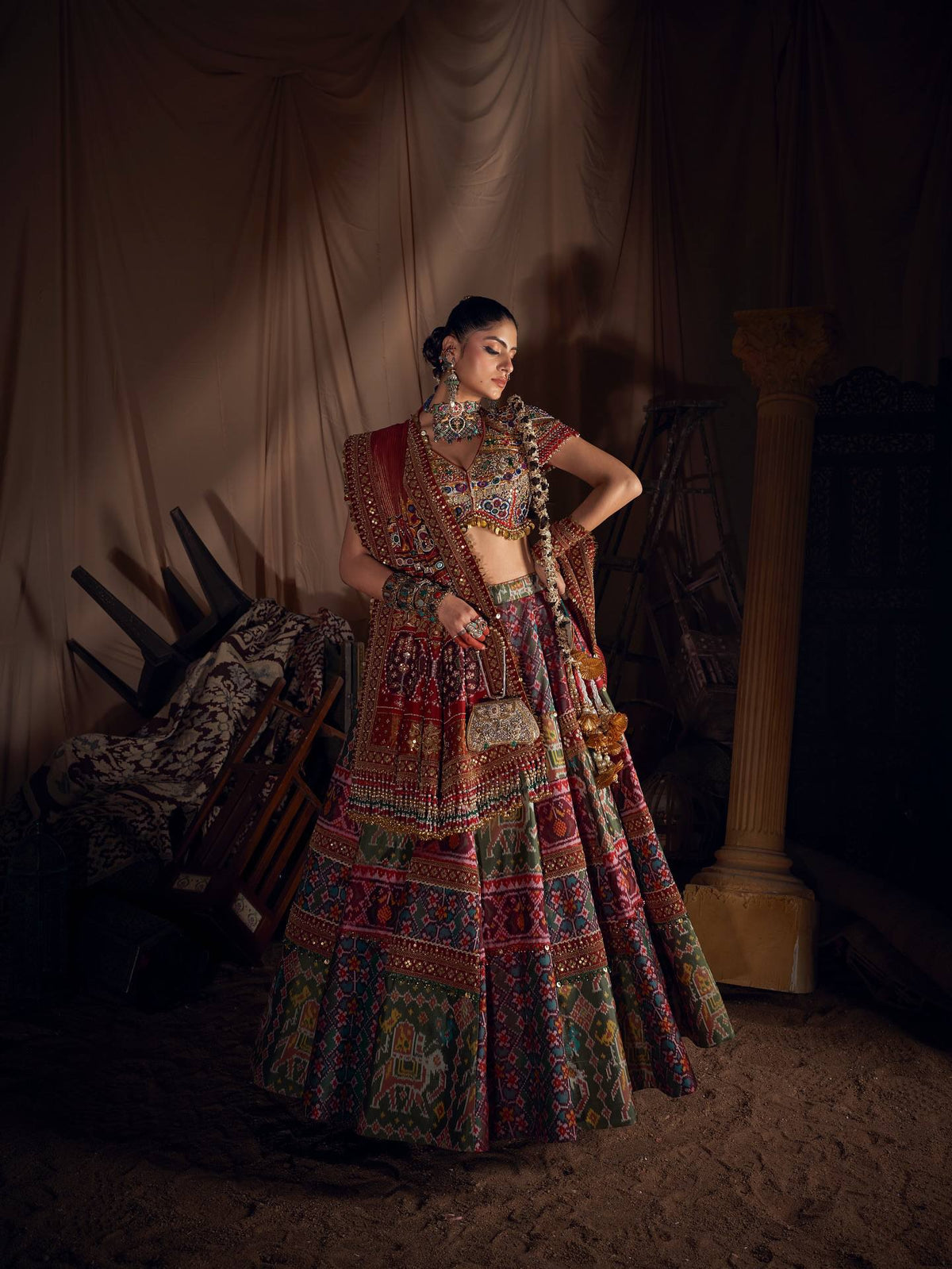 Ritambari Mirror Work Lehenga Choli