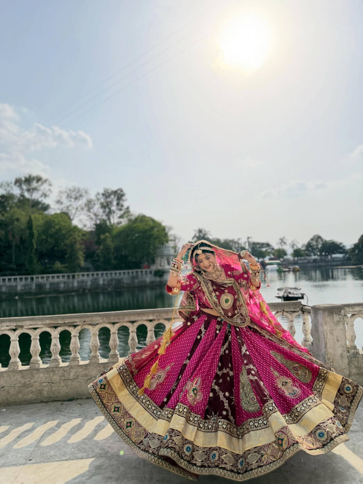 Adaa Mirror Work Lehenga Choli