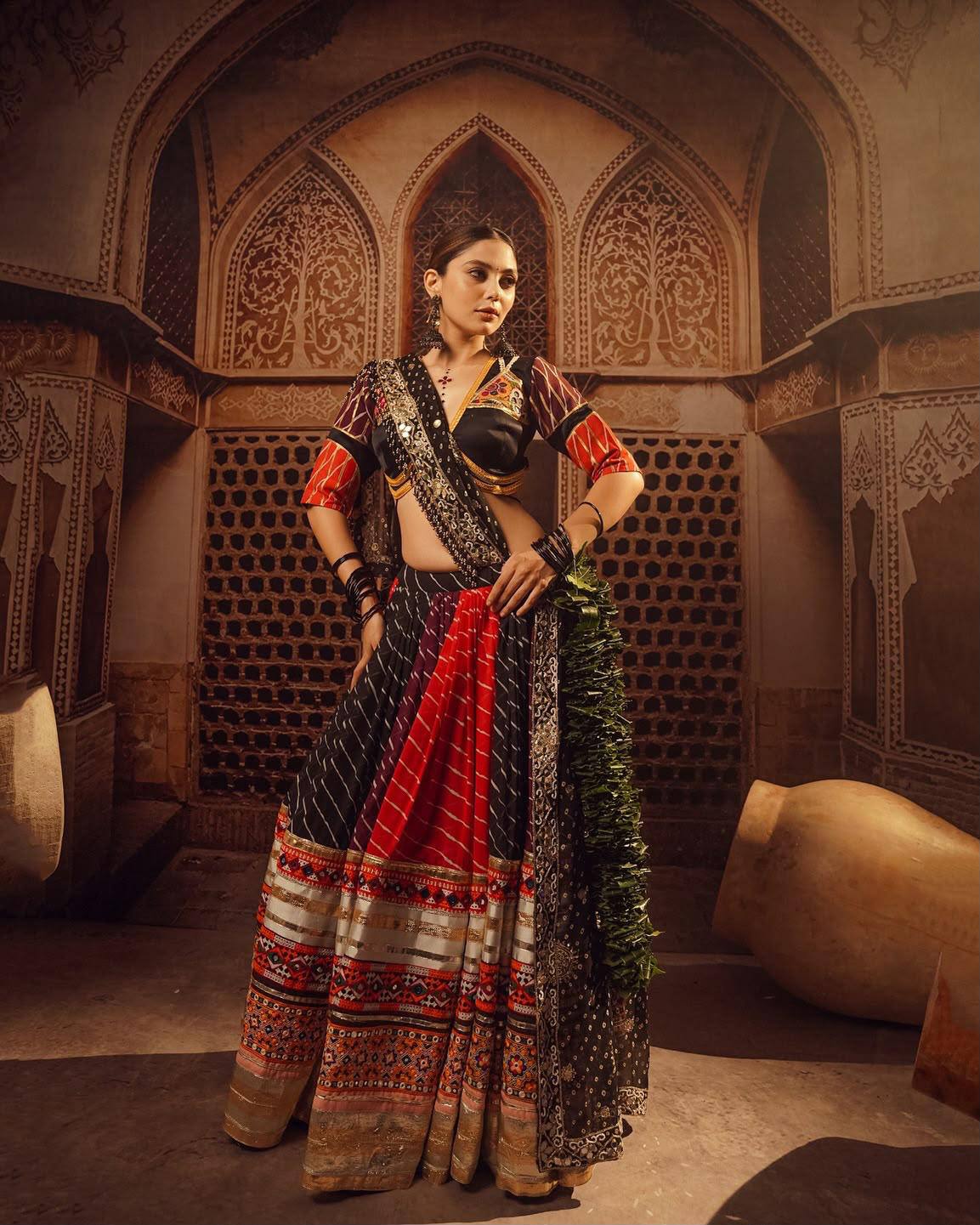Gildessa Mirror Work Lehenga Choli