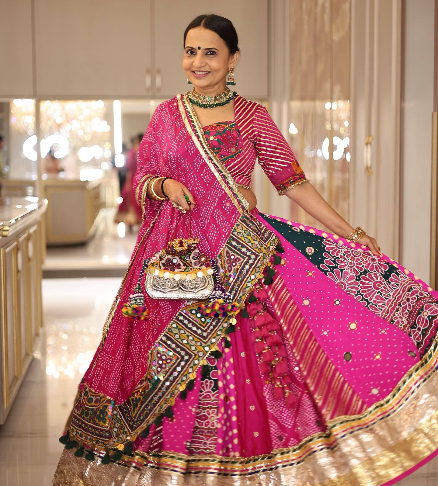 Hridya Mirror Work Lehenga Choli