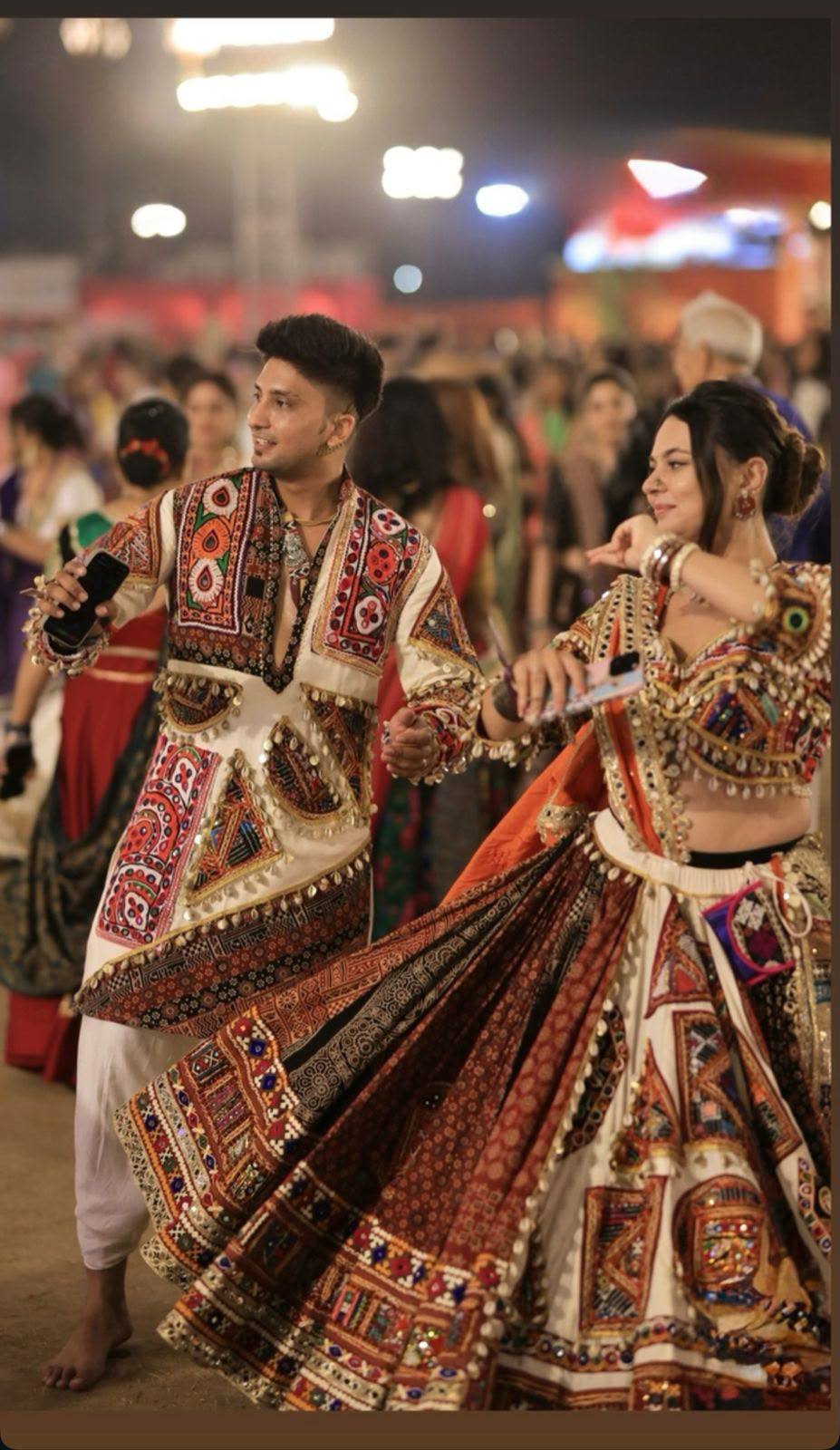 Sagnika Mirror Work Lehenga Choli