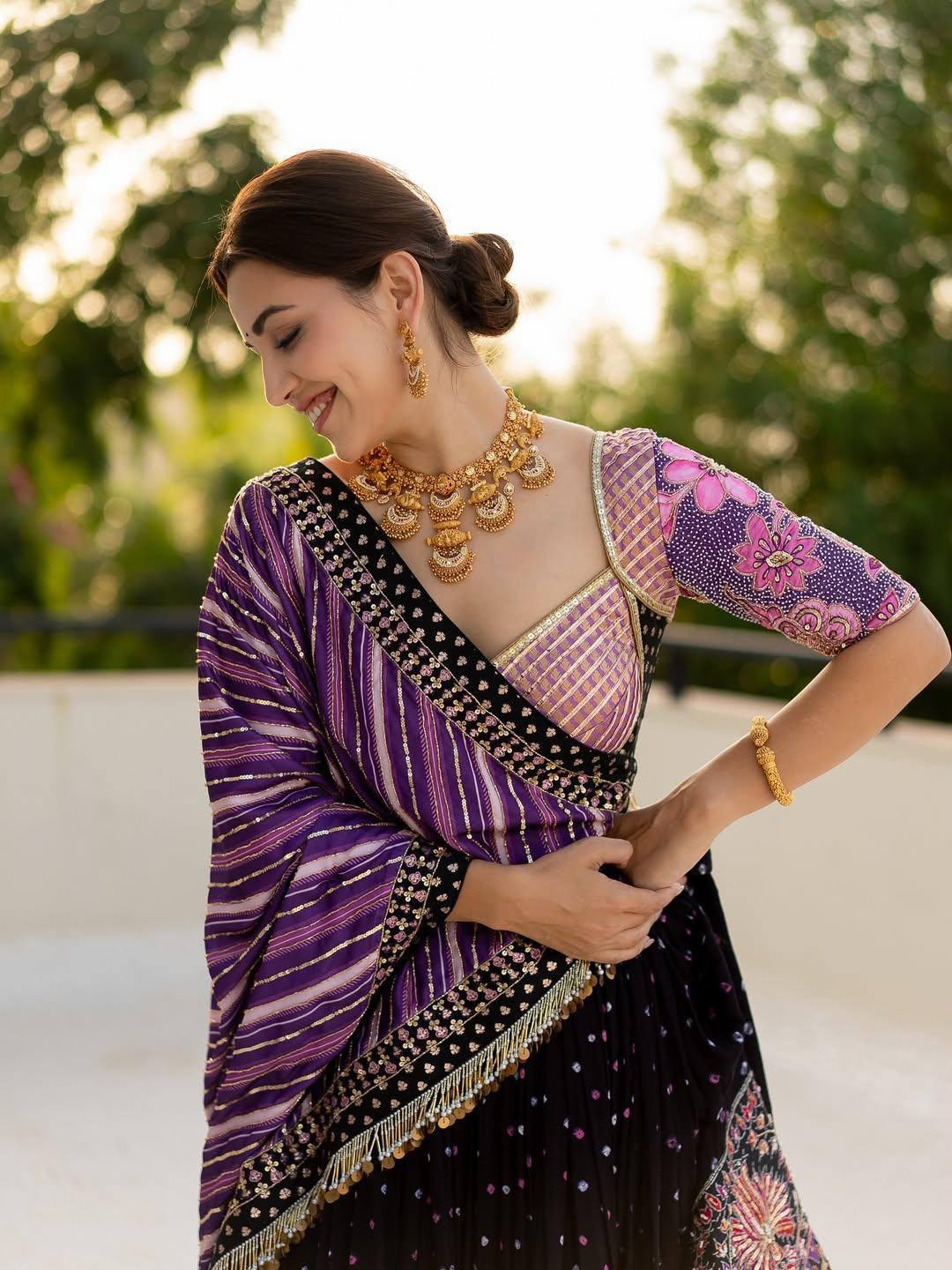 Inika Mirror Work Lehenga Choli