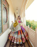 Multicolor Mirror Work Navratri Lehenga Choli