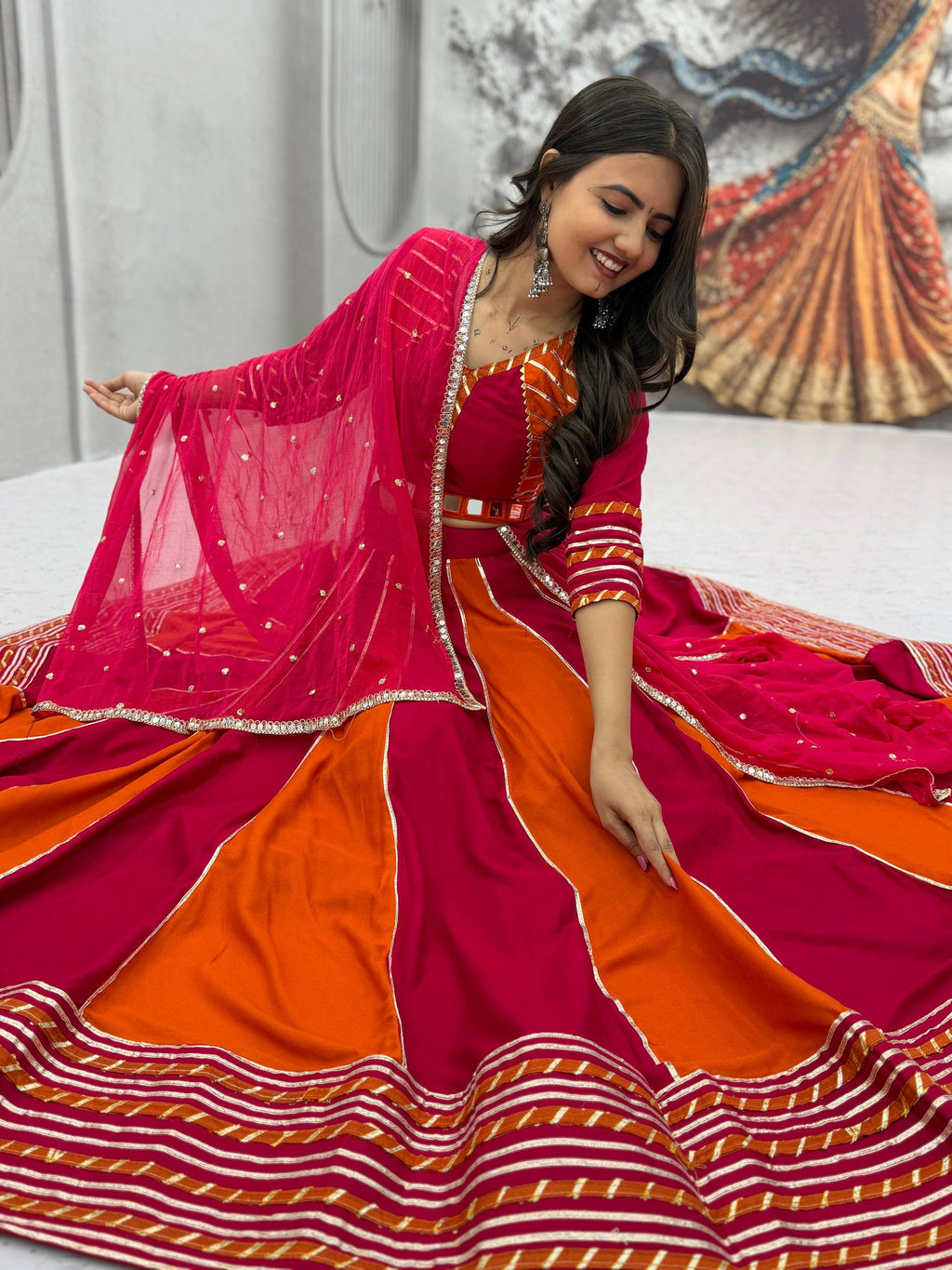 Riddhima Pure Cotton Hand Work Lehenga Choli