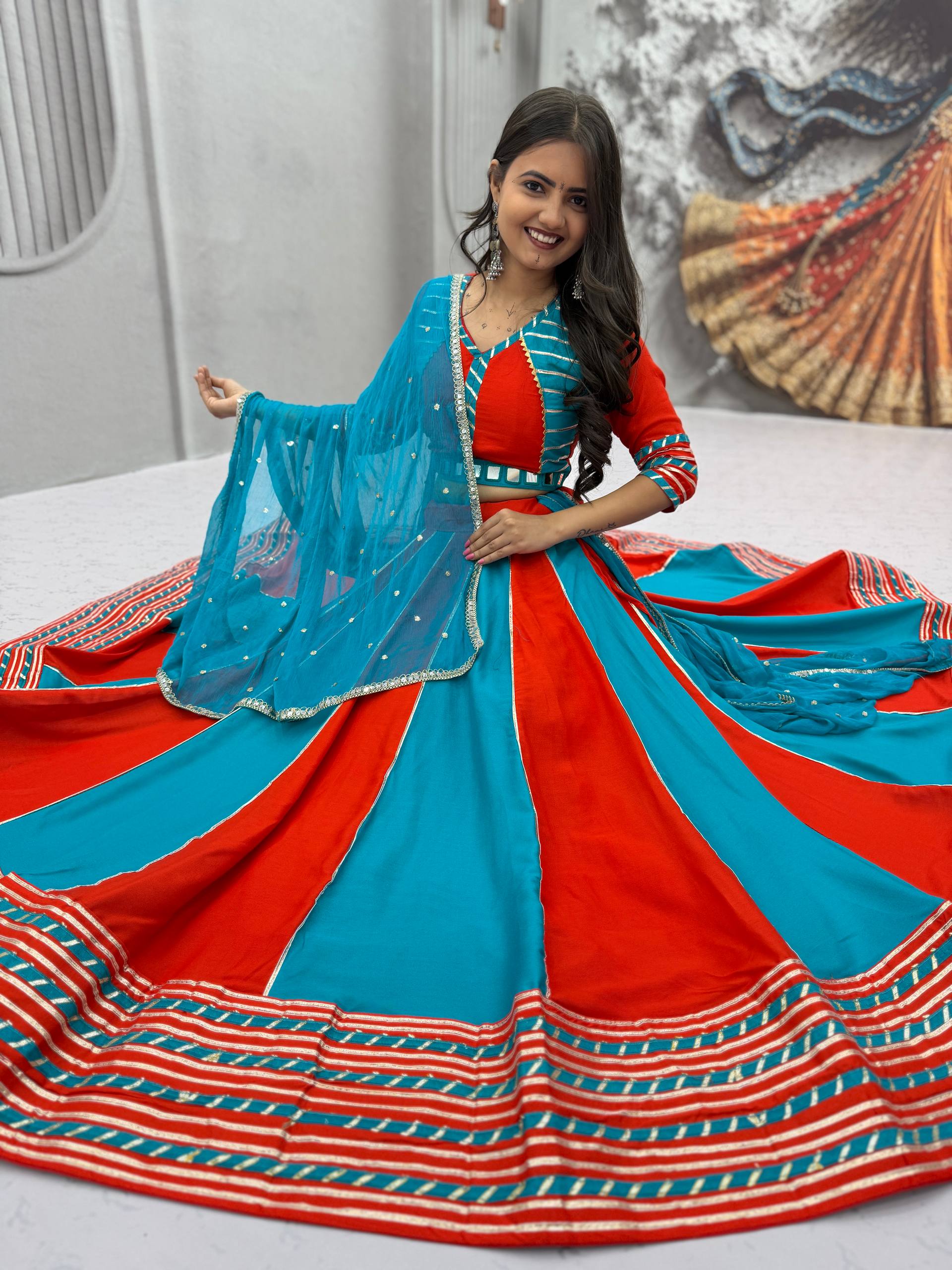 Riddhima Pure Cotton Hand Work Lehenga Choli