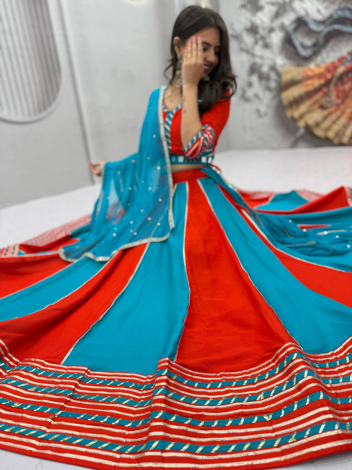 Riddhima Pure Cotton Hand Work Lehenga Choli