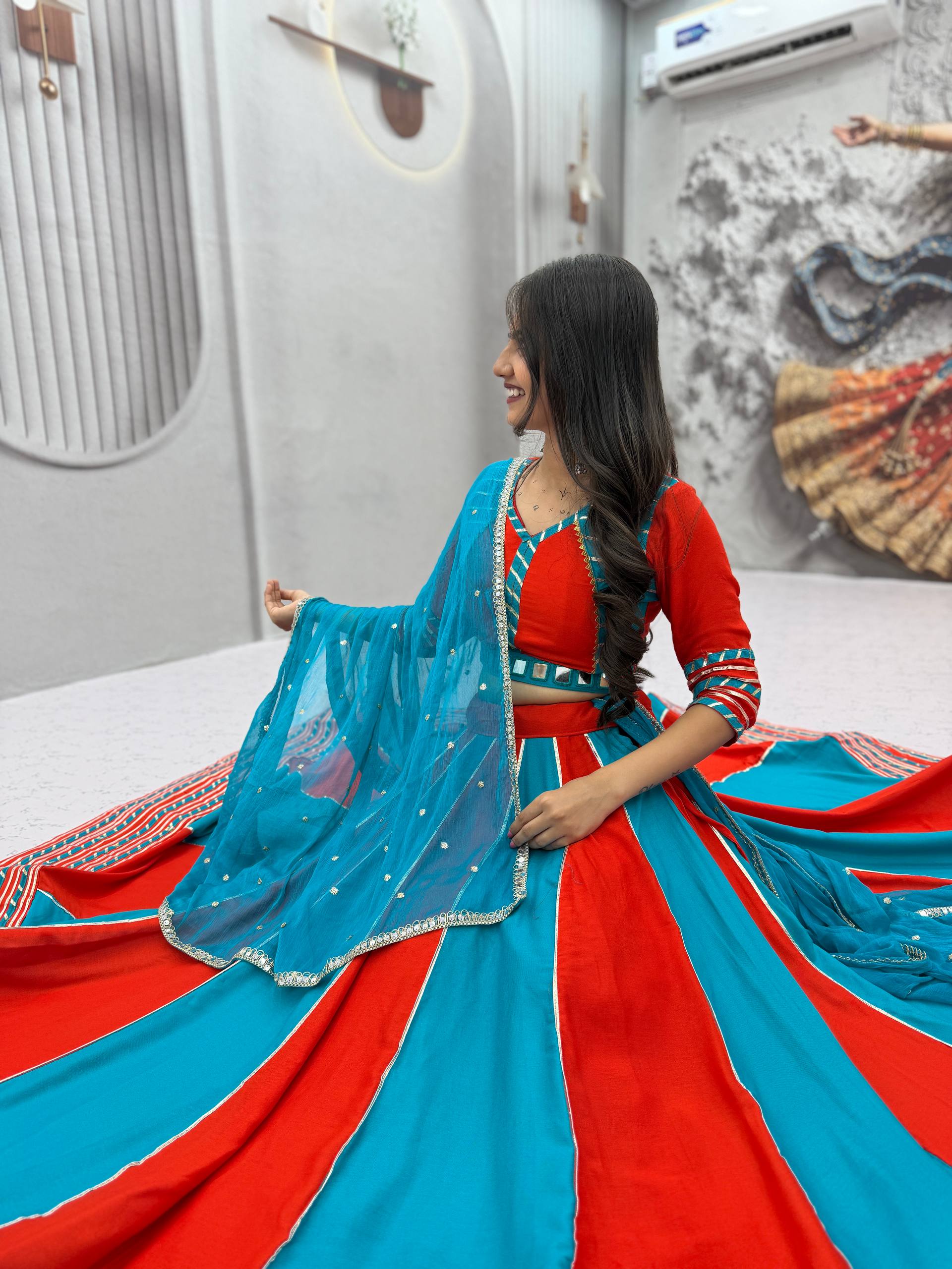 Riddhima Pure Cotton Hand Work Lehenga Choli