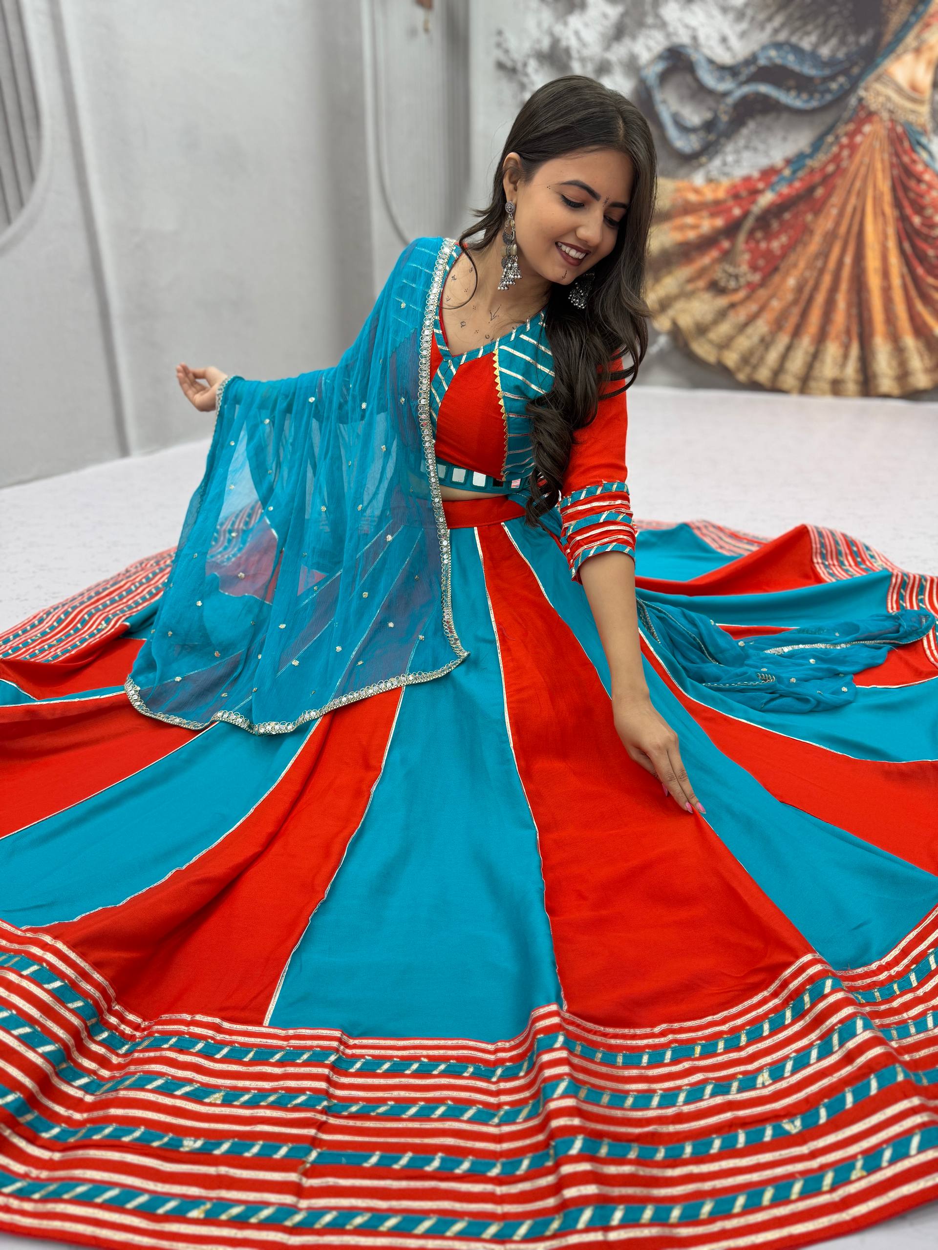 Riddhima Pure Cotton Hand Work Lehenga Choli