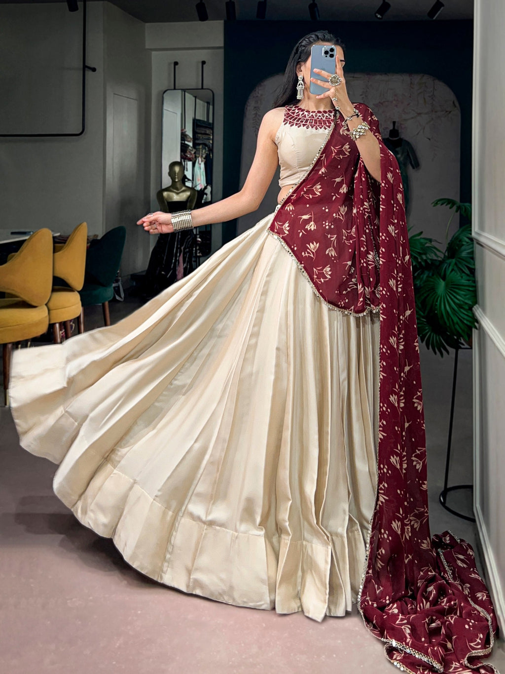 Aadhya Monga Silk Lehenga
