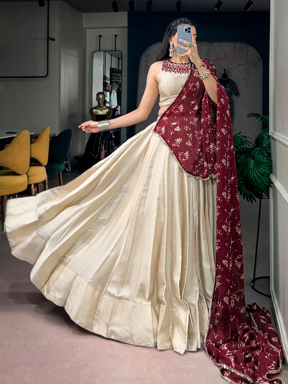 Aadhya Monga Silk Lehenga