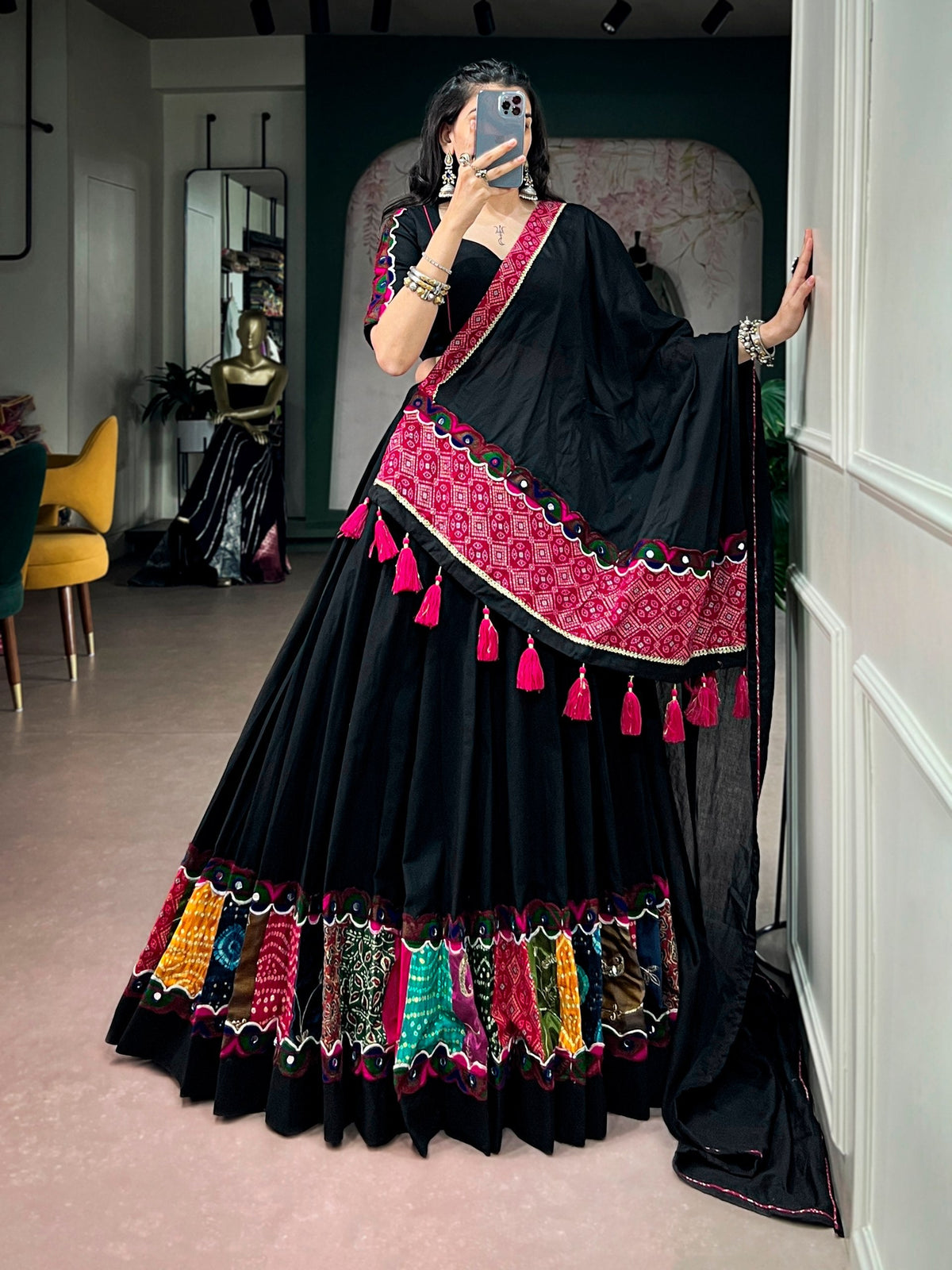 Kavya Khadi Cotton Lehenga