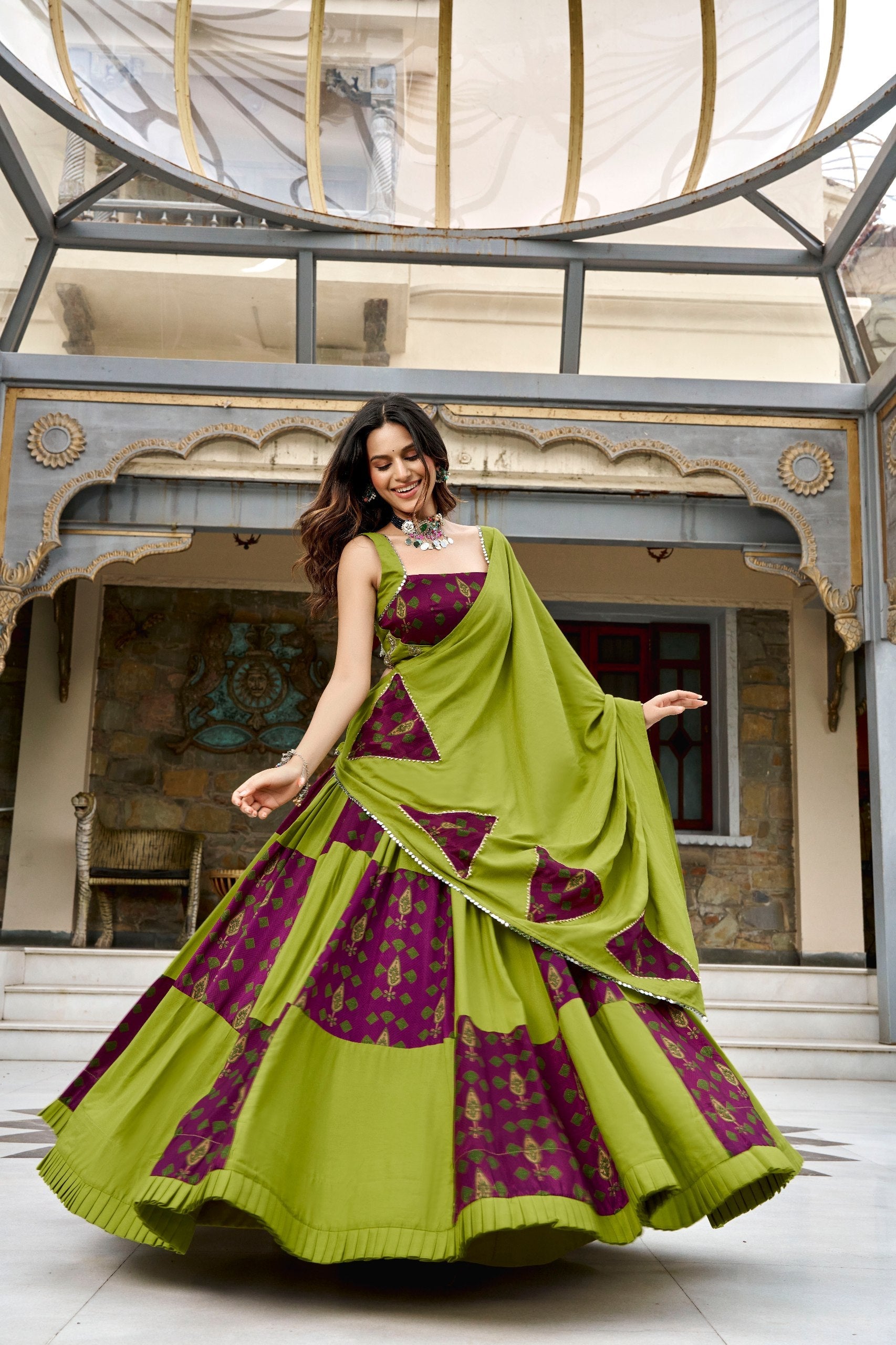 Kiara Rayon Printed Lehenga