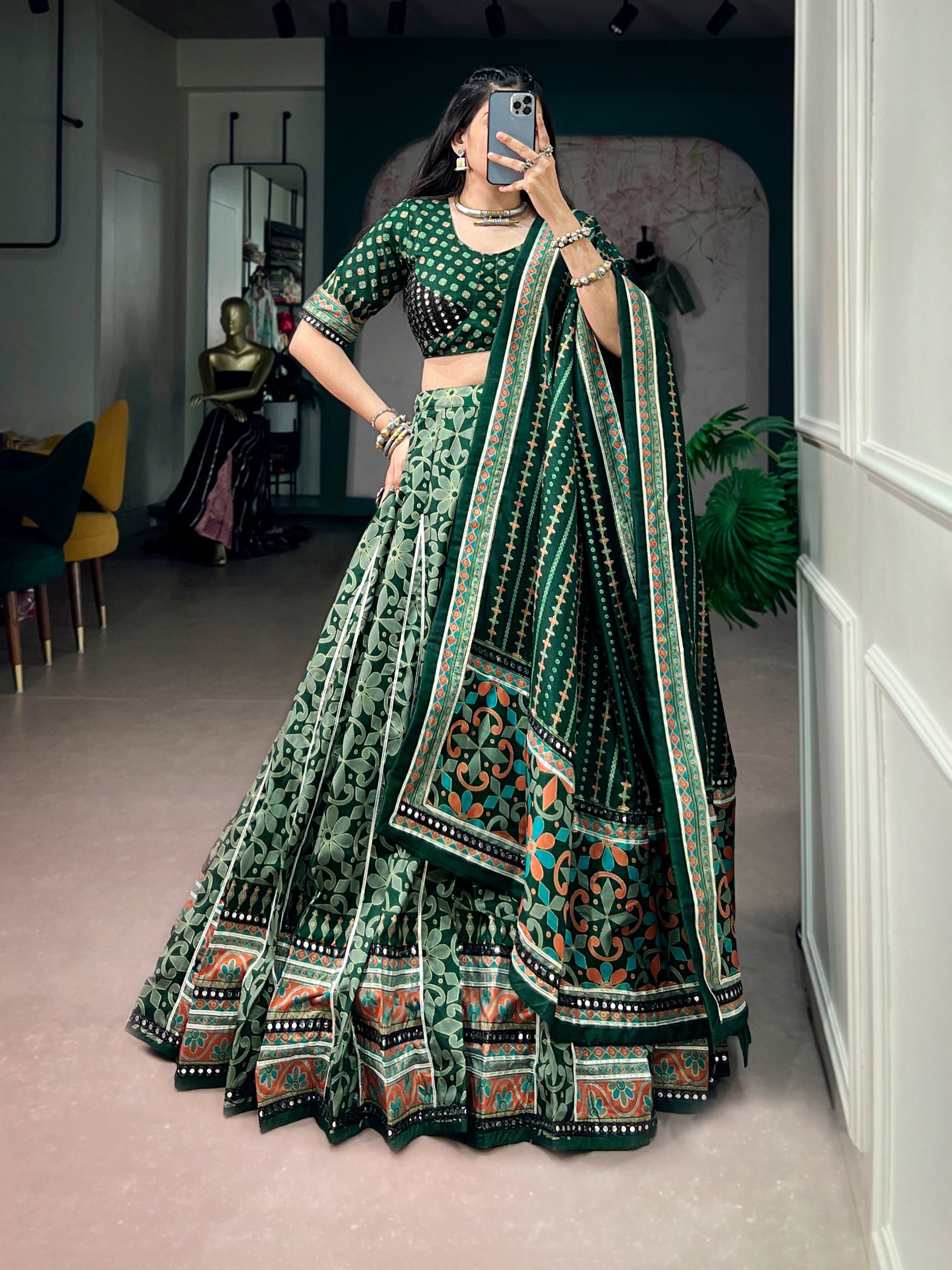 Samaira Tasar Silk Sparkle Lehenga Choli