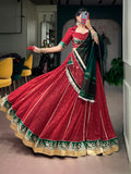 Mahira Georgette Bandhej Gota Patti Lehenga Choli