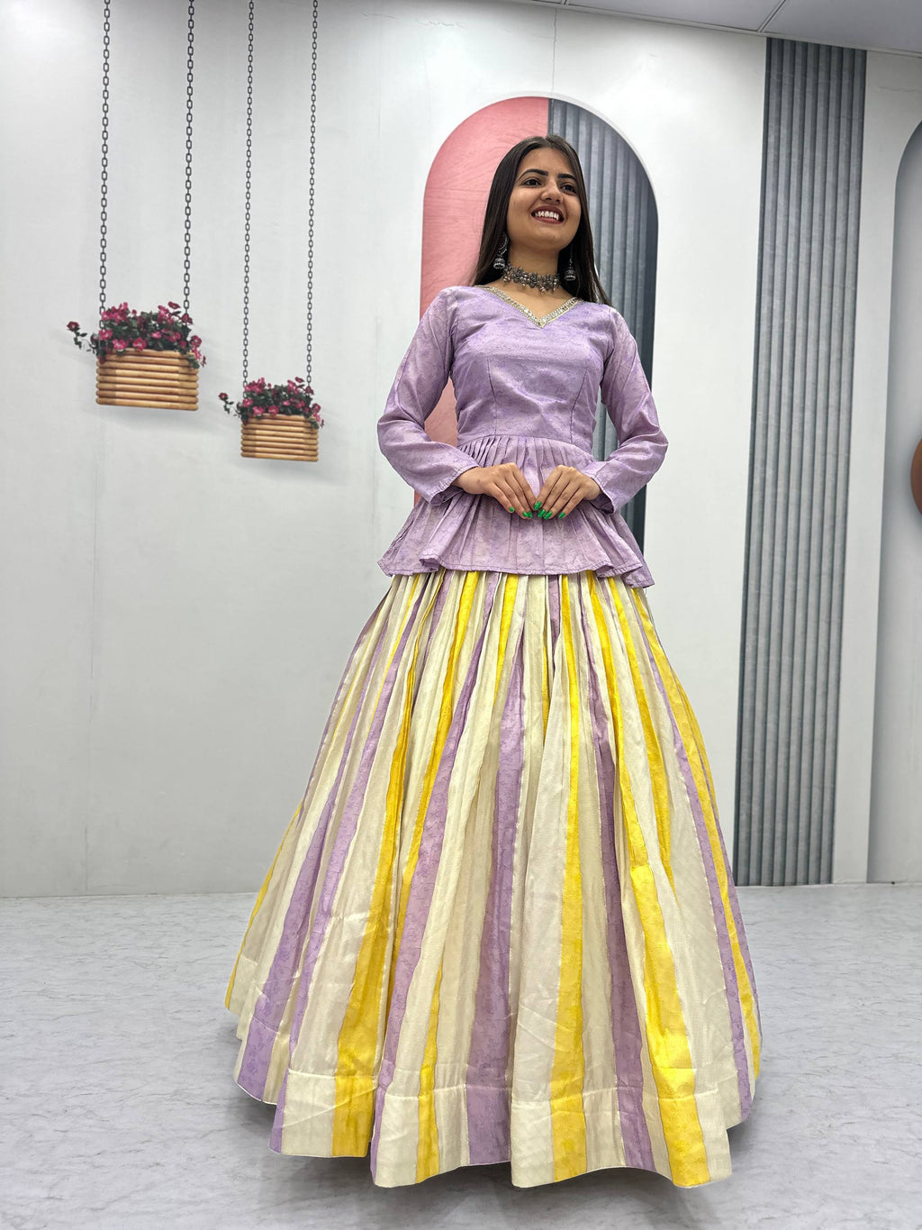 Aroshree Jacquard Silk Canvas Lehenga Choli