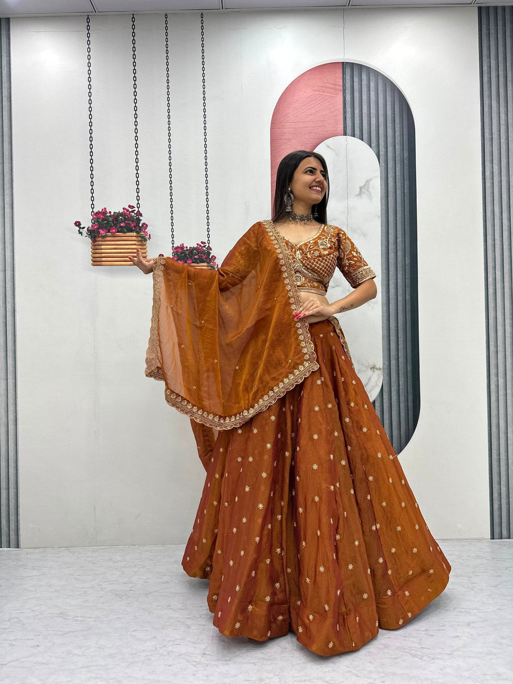 Aashrita Mosh Heavy Embroidery Sequin Lehenga Choli