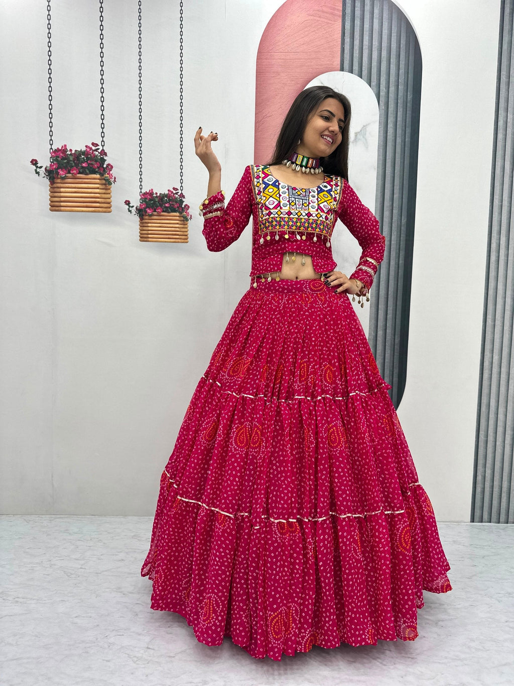 Tanishka Pure Fox Georgette Kodi Work Lehenga Choli